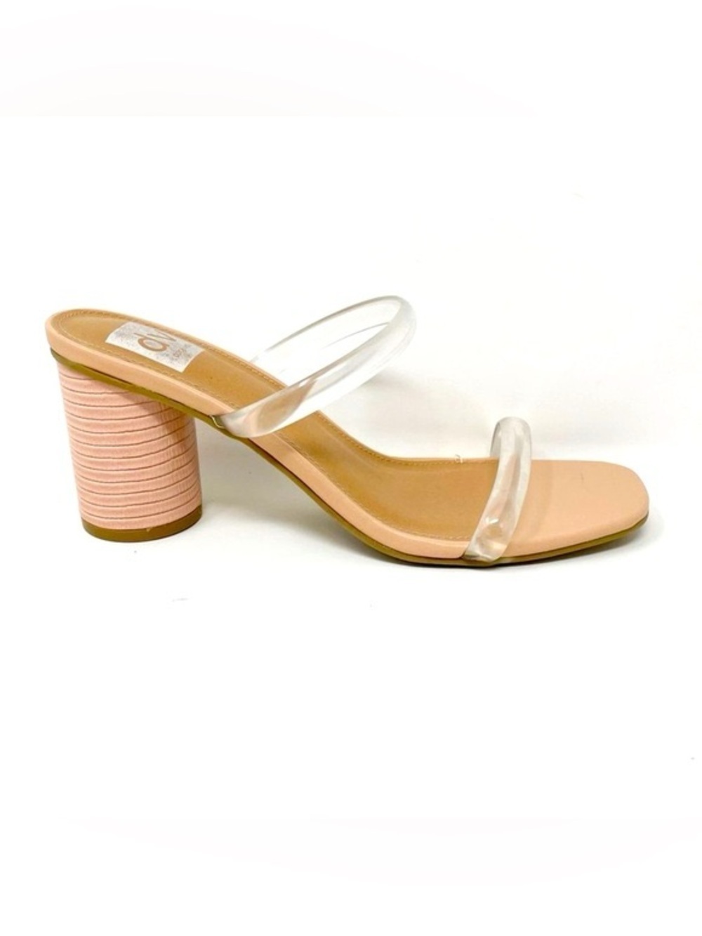 Women’s DOLCE VITA Merrick clear strappy blush pink heels- Size 7.5